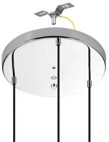 Lustră pe cablu Eglo 390128 MAJANA 3xE27/40W/230V crom lucios