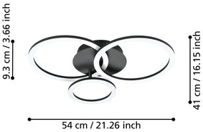 Plafonieră smart LED 33 W PARRAPOS-Z – EGLO