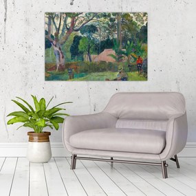 Tablou - Paul Gauguin, Te raau rahi (The Big Tree), reproducere (90x60 cm)