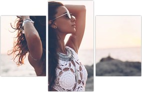 Tablou - Femeia pe plajă (90x60 cm)