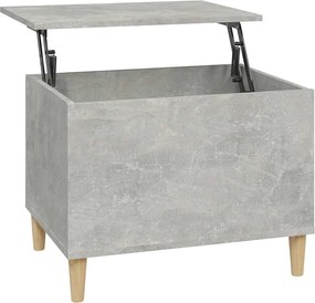 vidaXL Măsuță de cafea, gri beton, 60x44,5x45 cm, lemn prelucrat