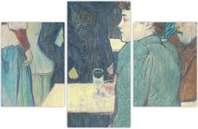 Tablou - Henri de Toulouse-Lautrec, A Corner of the Moulin de la Galette, reproducere (90x60 cm)