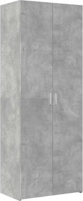 vidaXL Dulap înalt, gri beton, 70x42,5x185 cm, lemn prelucrat