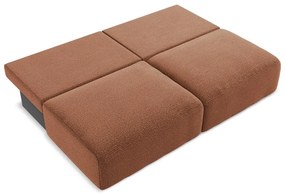 Canapea cărămizie extensibilă/cu spațiu de depozitare 216 cm Kalena – Makamii