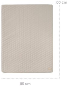 Saltea de joacă pentru copii bej 78x100 cm Greyish gesteppt – Roba