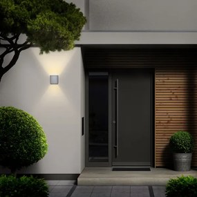 Aplică LED de exterior Brilagi CUBE LED/6W/230V gri IP54