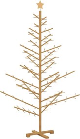 vidaXL Brad de Crăciun din lemn Maro 180 cm Lemn masiv de pin