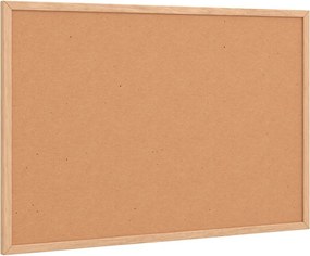 vidaXL Tablă de plută cu ramă din lemn masiv de pin 60x40 cm