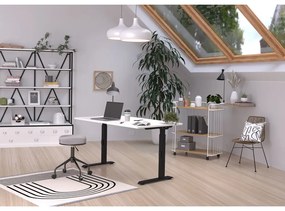 Birou cu blat alb cu înălțime ajustabilă 80x120 cm Downey – Germania