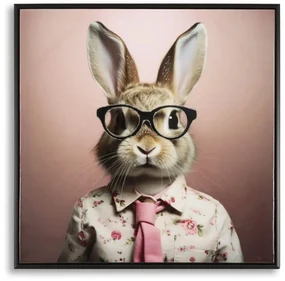 Tablou Modern pe Pânză - Bunny, 62,5x2,8x62,5 cm, Mauro Ferretti