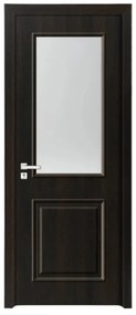 Usa Interior din MDF Novo Doors ND10 LUX PREMIUM, Cadru din Lemn Masiv, KIT COMPLET, Toc Reglabil de 10 CM INCLUS, Plinta pe Ambele Parti (Culoare: