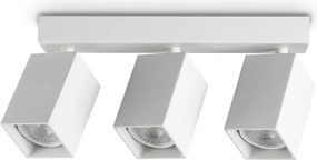 Plafoniera DYNAMITE PL3 LINEAR SQUARE BIANCO
