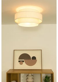 Plafonieră BOHO 1xE27/60W/230V Ø 40 cm albă