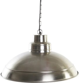 Lustră suspendată din metal, argintiu, formă de calotă, finisaj nichelat, 30 x 54 cm, „Sedan”