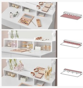 Masă de toaletă HATOR albă