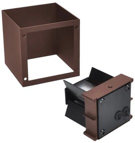 Brilagi - Aplică de exterior CUBE LED/6W/230V maro IP54