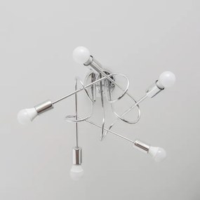 Lustră aplicată OXFORD 5xE27/15W/230V crom lucios