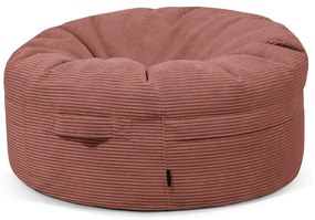 Fotoliu bean bag cărămiziu cu tapițerie din catifea reiată Roll 105 – SLOWDOWN