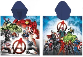 Avengers Poncho cu prosop de plajă Heroes 55x110 cm (Fast Dry)
