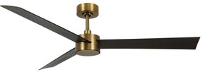 Ventilator LED dimabil Lucci air 21610549 CLIMATE 12W/230V wenge/auriu + telecomandă