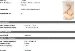 Suport lumanare design modern LUX Mercer L 115984 HZ