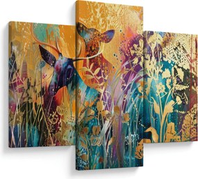 Tablou - Pictura abstractă a naturii (90x60 cm)