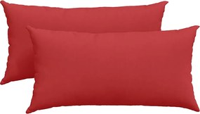 vidaXL Perne pentru canapea 2 pcs Roșu 80 x 40 cm țesătură