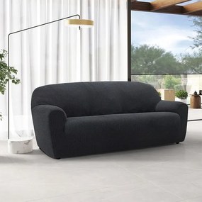 Nueva Textura Huse super elastice HARMONIA antracit fotoliu dublu (l. 140 - 180 cm)