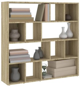 Biblioteca Separator camera, stejar sonoma, 105x24x102 cm Stejar sonoma, 1