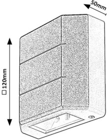 Aplică LED de exterior LIPPA LED/6W/230V IP54 albă Rabalux 7320