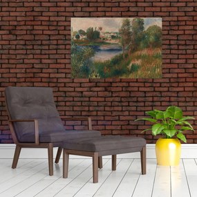 Tablou - Auguste Renoir, Landscape at Vetheuil, reproducere (90x60 cm)