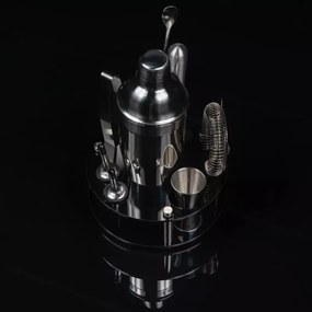 Set shaker cu accesorii Klausberg KB 7581, 10 buc, Stand, 720 ml, Grafit