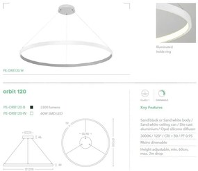 Lustra LED suspendata Orbit 120cm