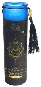 Arome Lumânare organică Sage&amp;White Tea 300 gîntr-un pahar înalt colorat cu ciucure