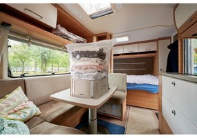 Cutie de depozitare pentru haine din material textil cu vacuum 65x50x27 cm Life – Compactor