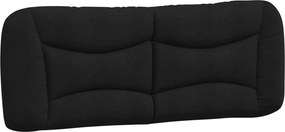vidaXL Pernă pentru tăblie de pat, Hvar, negru, 120 cm, material textil