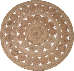 Covor din iuta,150 cm, cu model