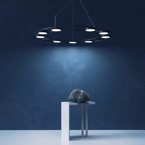 Lustra suspendata LED design tehnic Fad negru MYMOD070PL-L63B3K