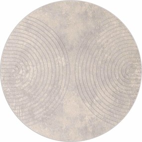 vidaXL Covoare de zonă Rotund GALATI Bej Ø 200 CM Poliester