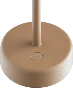 Veioza LED portabila de exterior IP44 Ellen To-Go Battery maro deschis