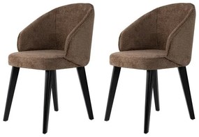 Set de scaune de sufragerie Bentley Brown andBlack, 2 buc.