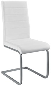 Juskys Set 2 scaune consola Vegas - alb