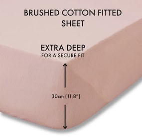 Cearceaf roz din bumbac 135x190 cm – Catherine Lansfield