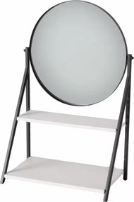 Oglinda cosmetica ACAPULCO cu polita 50,5 cm, neagra