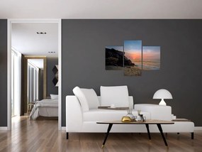 Tablou apusului de soare pe plajă (90x60 cm)