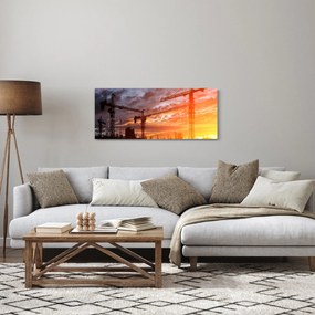 Tablou - Șantier de construcții (120x50 cm)