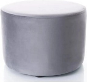 Taburet DOTI A, stofa catifelata gri inchis - Bluvel 14, 43x43x32 cm