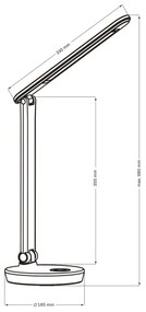 Lampă LED RGBW tactilă dimabilă de masă NEPTUN LED/7W/230V alb