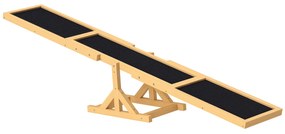 PawHut Balansoar pentru antrenament de agilitate la câini, antiderapant, cu o capacitate de încărcare de până la 50 kg, 180 x 30 x 30 cm | Aosom Romania