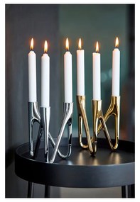 Sfeșnic Morsø Roots, argintiu